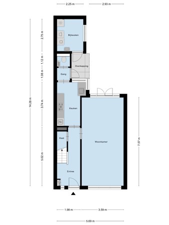 Floorplan - Canadalaan 34, 4624 HG Bergen op Zoom